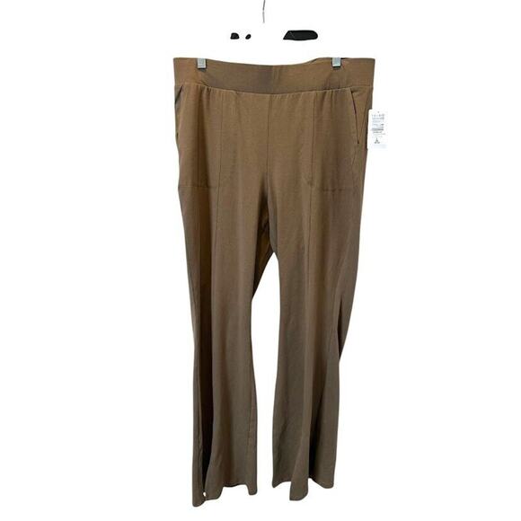 Torrid Full Length Signature Waist Slit Pocket Leggin Pants Pull On Brown 2X - Picture 1 of 6